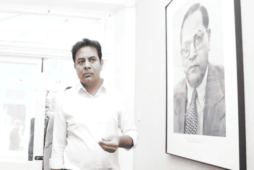 KTR visits Ambedkar Museum in London, pays tributes