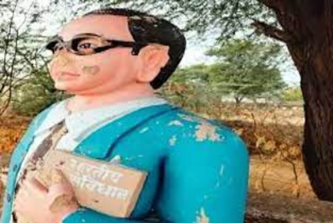 Vandalism of Ambedkar statue in Lucknow sparks protests